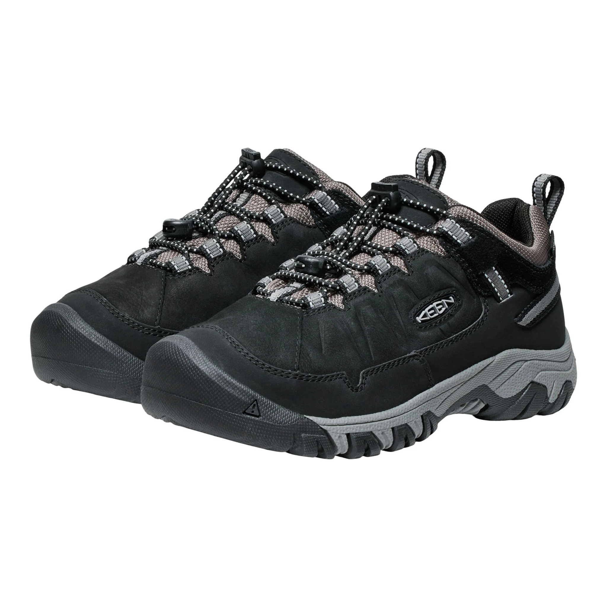 Big Kids' Targhee IV Low Waterproof Black/Steel Grey - Image 4
