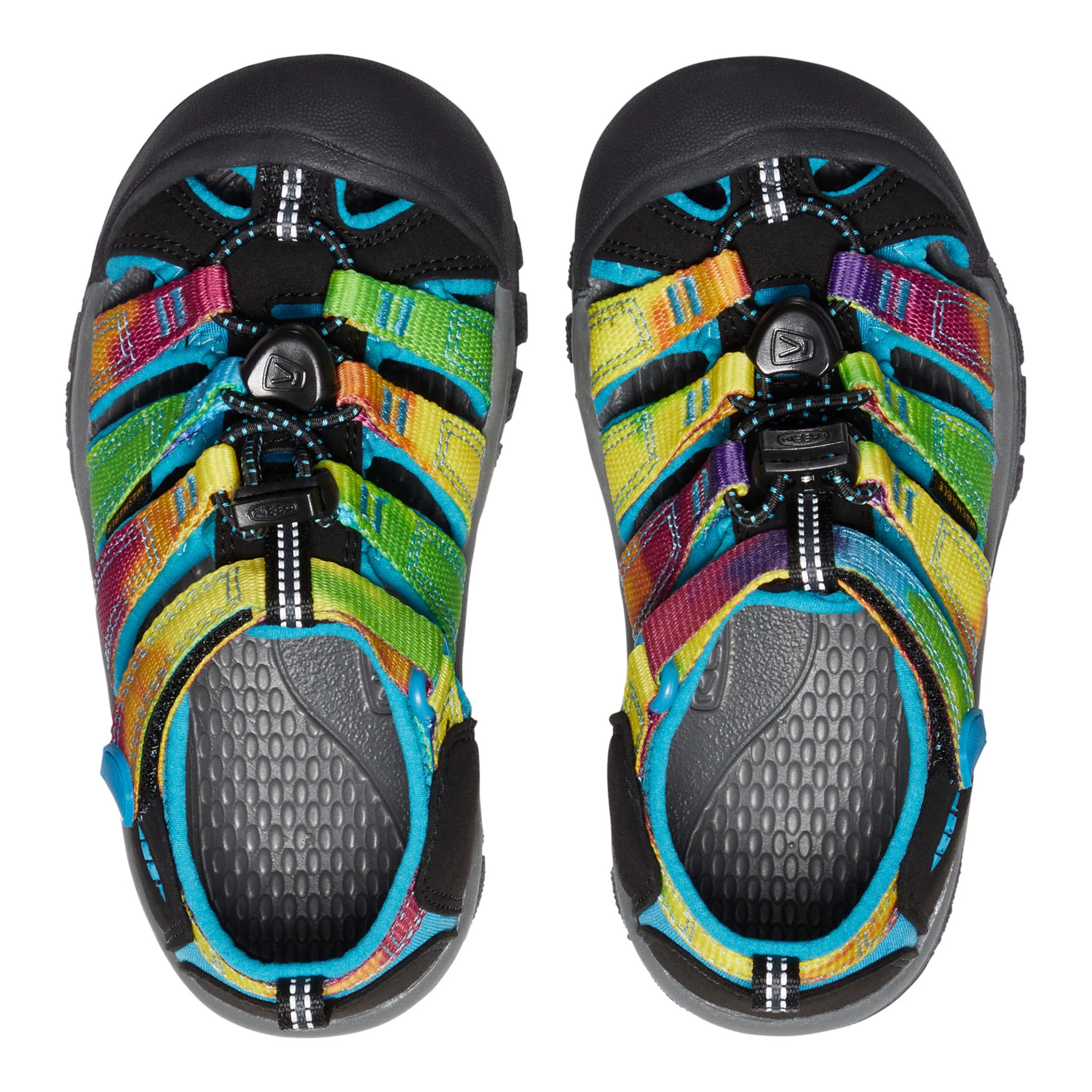 Little Kids' Newport H2 Rainbow Tie Dye - Image 5