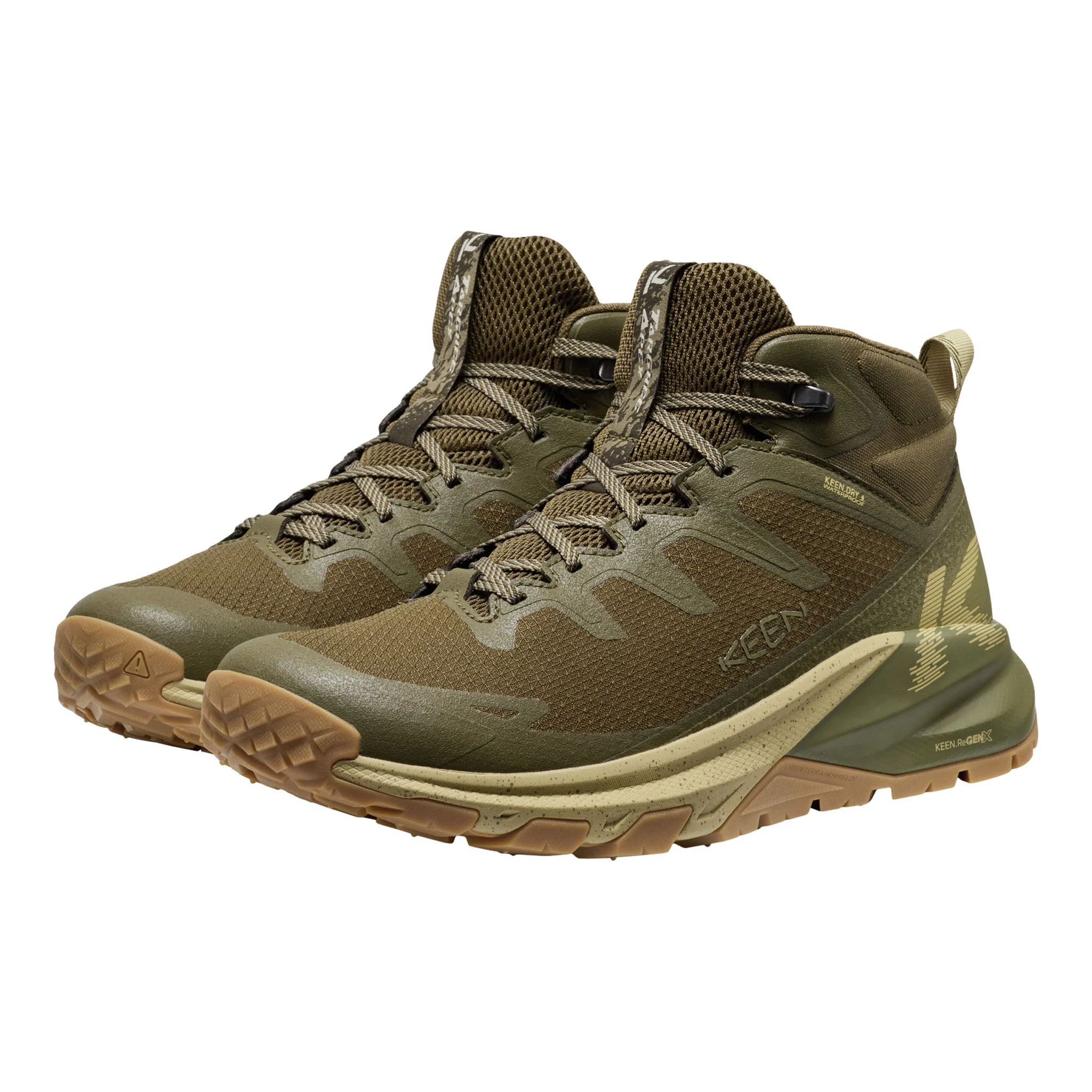 Men's Targhee Apex Waterproof Dark Olive/Khaki - Image 4