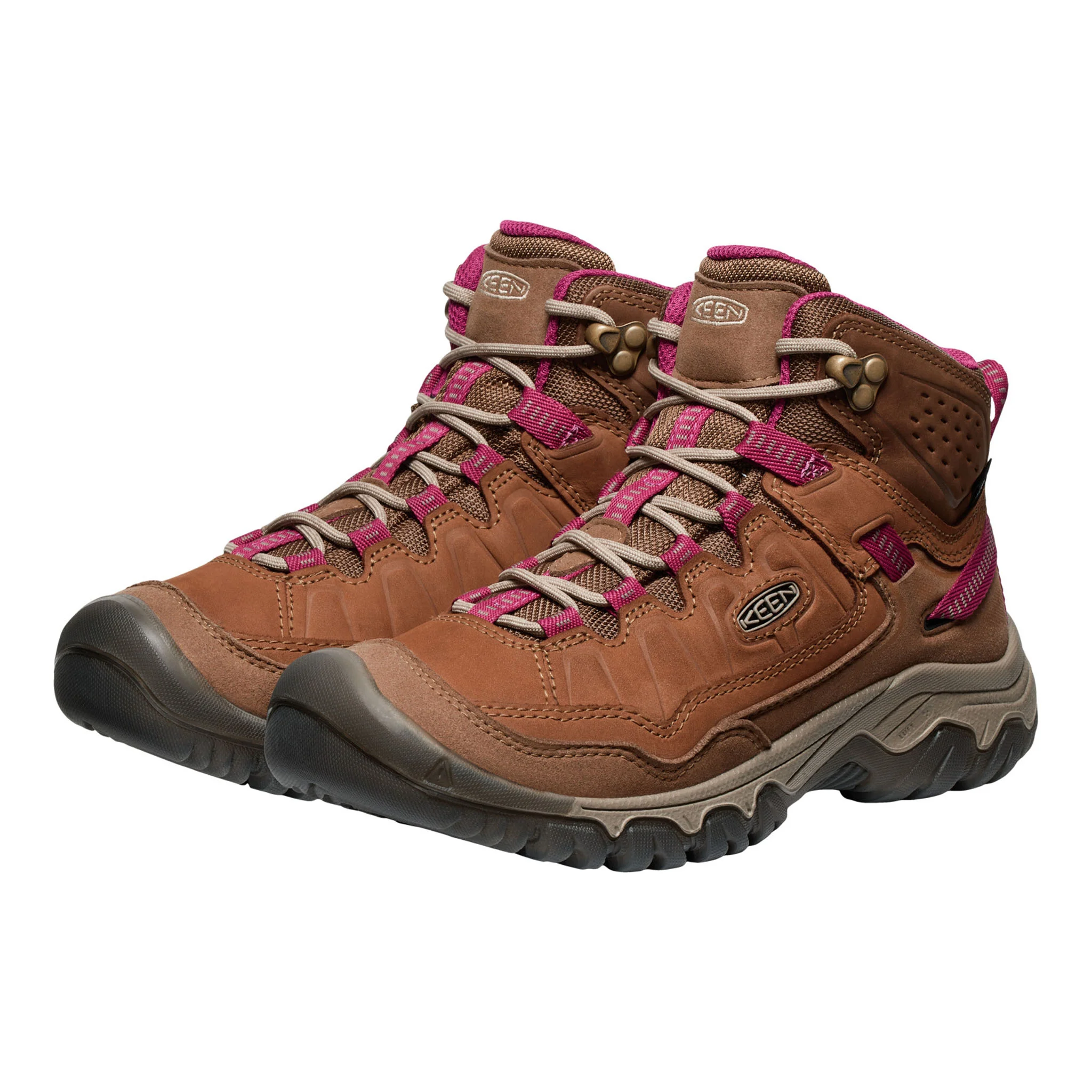Women's Targhee IV Waterproof Hiking Boot Bison/Beaujolais - Image 4