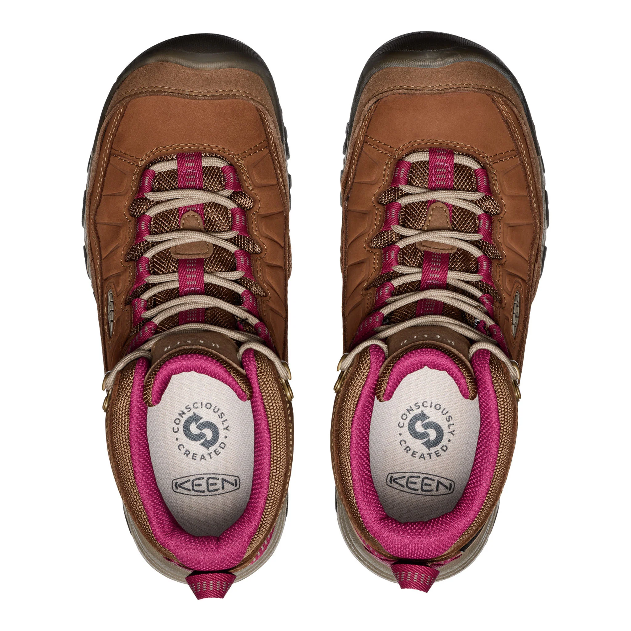 Women's Targhee IV Waterproof Hiking Boot Bison/Beaujolais - Image 5