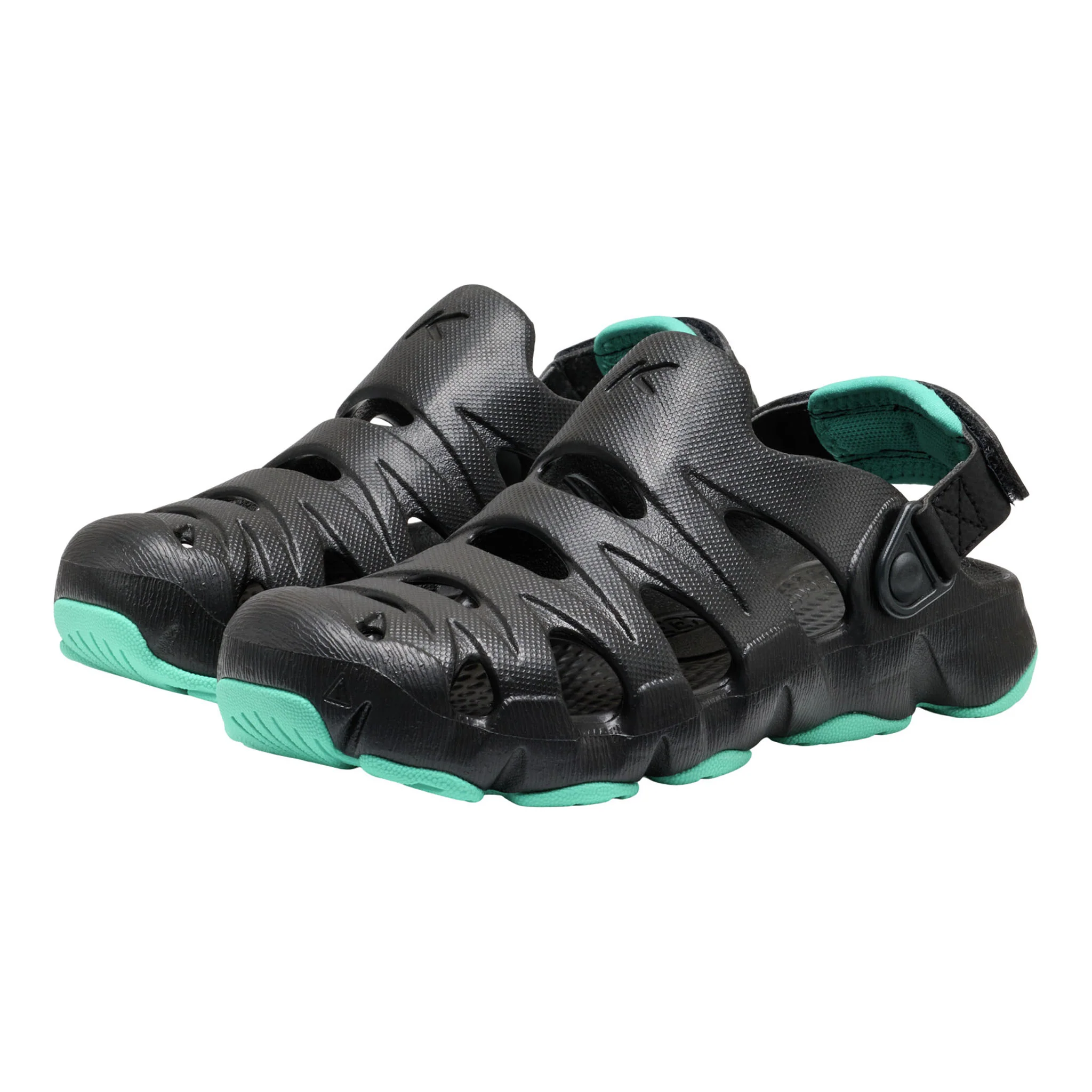 Big Kids' HYPERFLT Black/Bright Aqua - Image 4