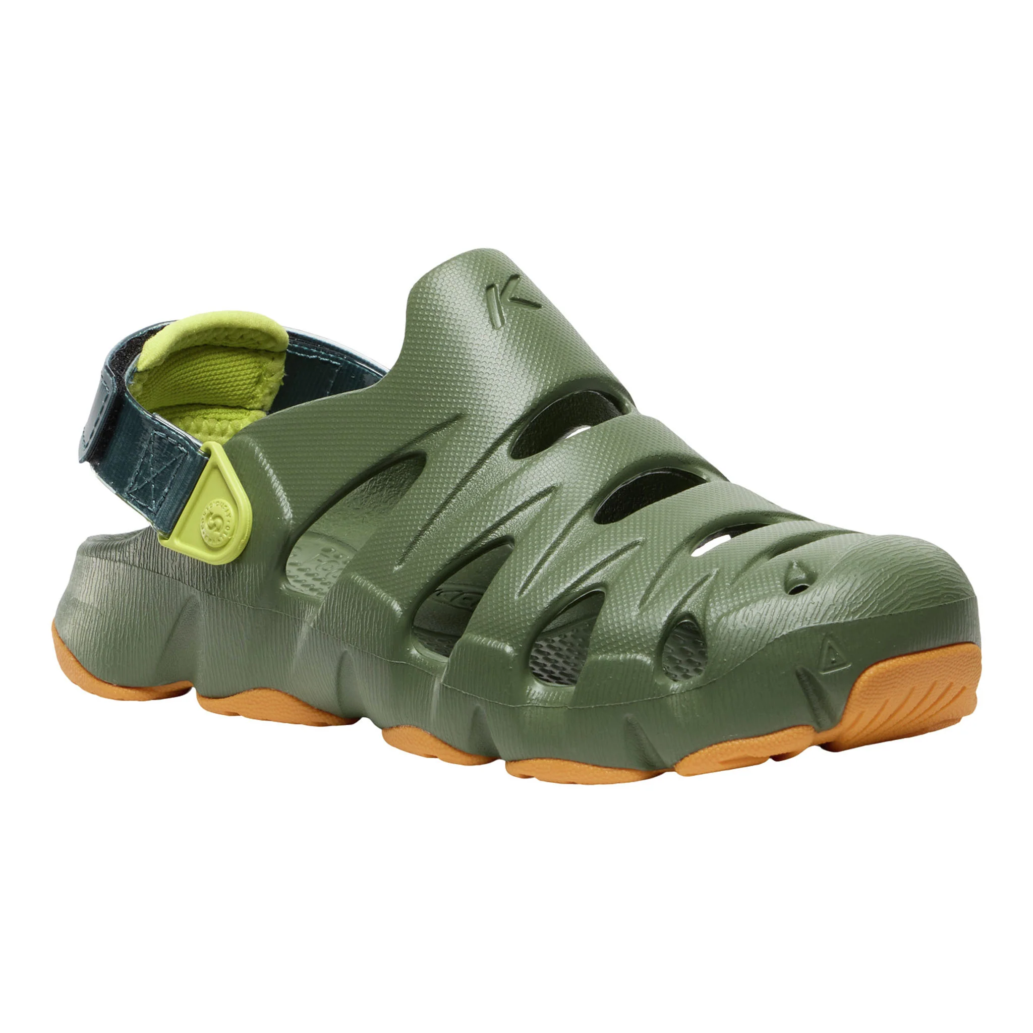 Big Kids' HYPERFLT Bronze Green/Orange Peel - Image 2