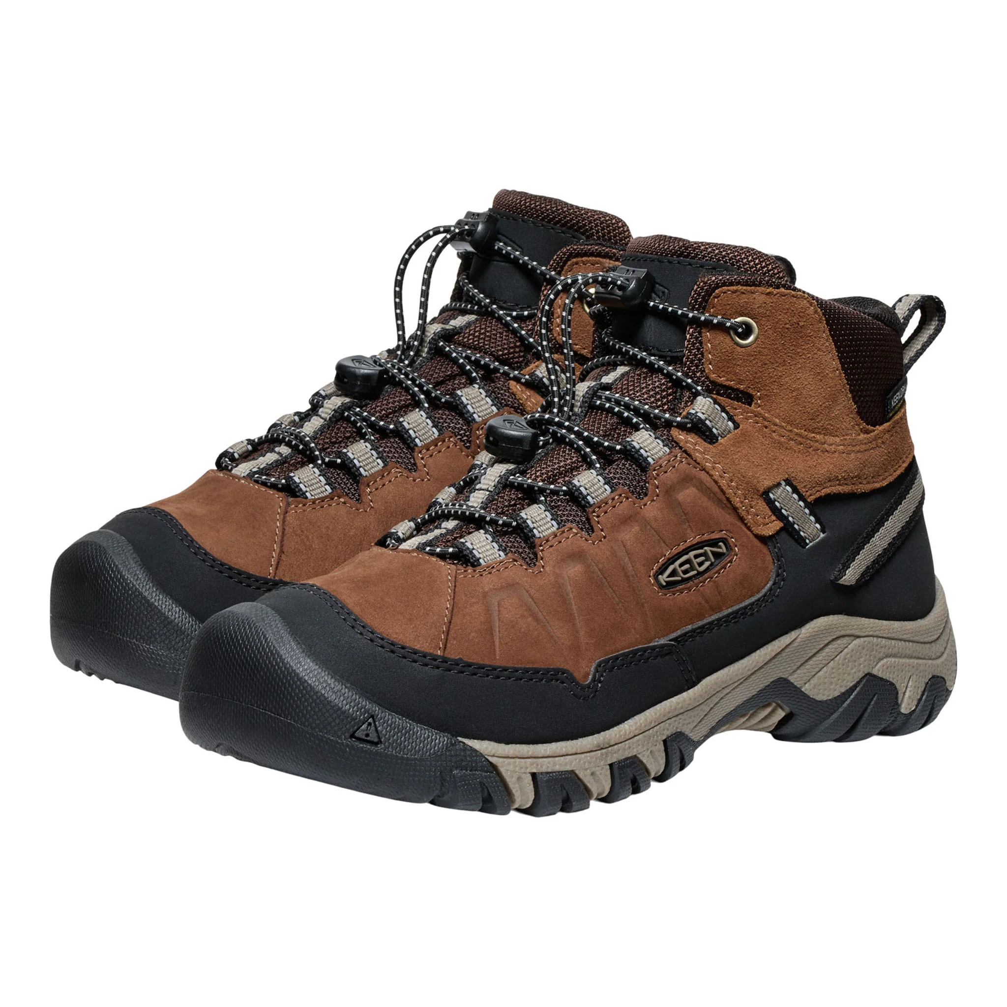 Big Kids' Targhee IV Mid Waterproof Bison/Brindle - Image 4